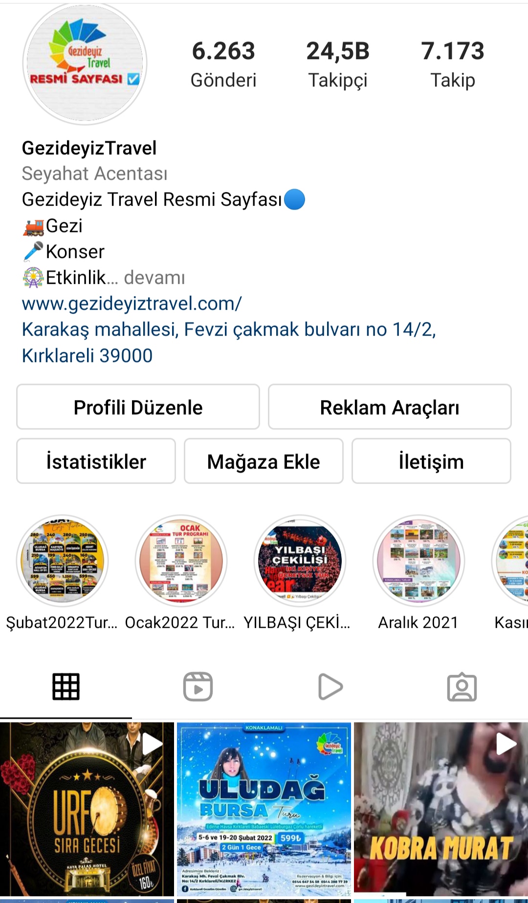 Güncel turları @gezideyiztravell Instagram hesabından takip edebilirsiniz